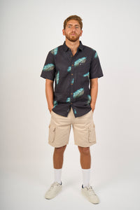 Camisa para Hombre DUNKELVOLK HAWAIIAN TROPICAL BLK