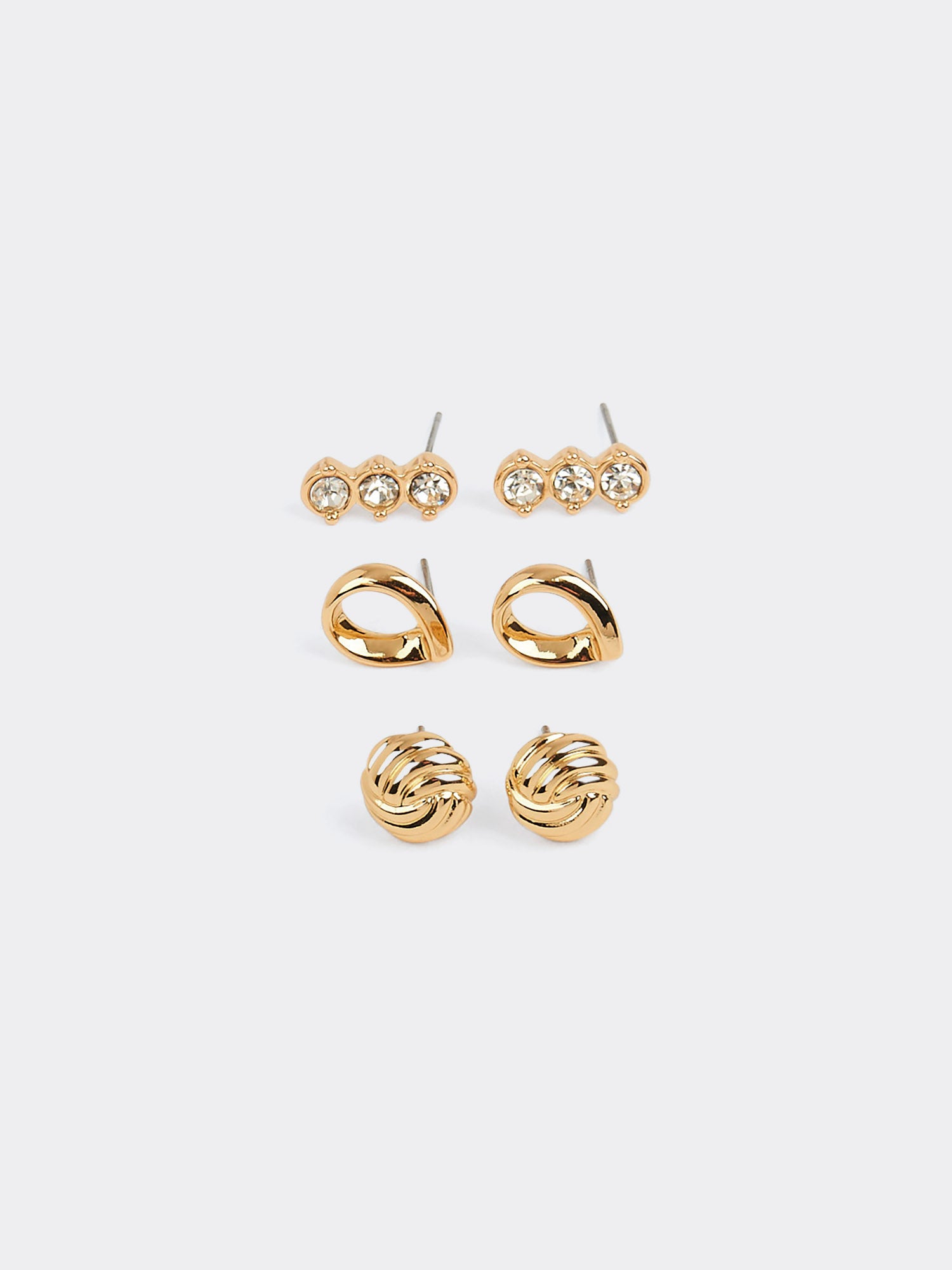 Aretes para Mujer DVK ARETES SET X3 ENDLESS LIGTH ORO ORO