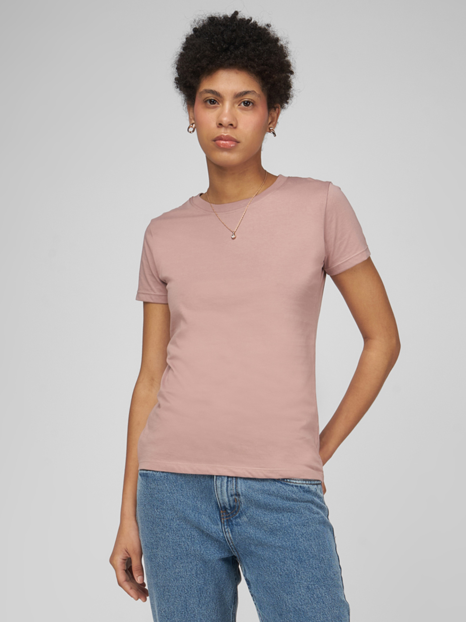 Polo para Mujer DVK BASIC REGULAR TEE ROSADO DVK