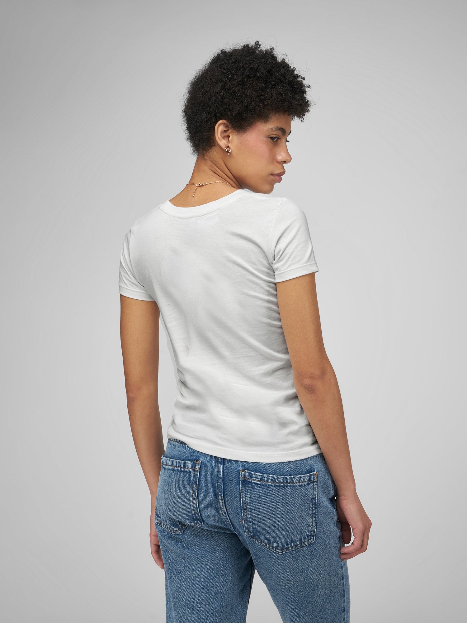 Polo para Mujer DVK BASIC REGULAR TEE WHT DVK