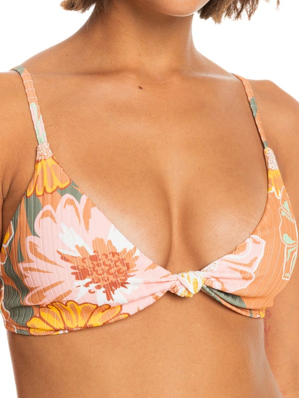 Printed Beach Classics - Top de bikini deportivo para Mujer