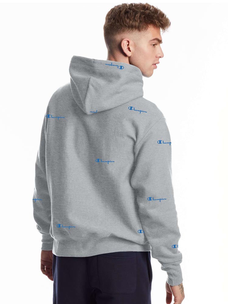 Champion aop clearance script hoodie