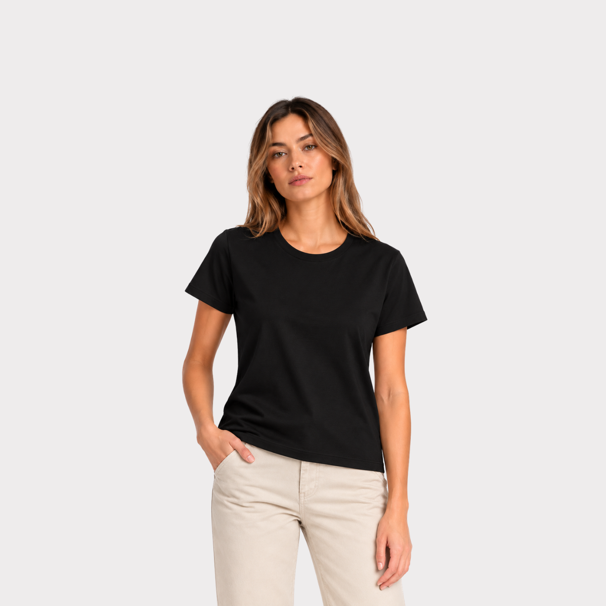 T-Shirt Para Mujer DVK Pima Tee Negro