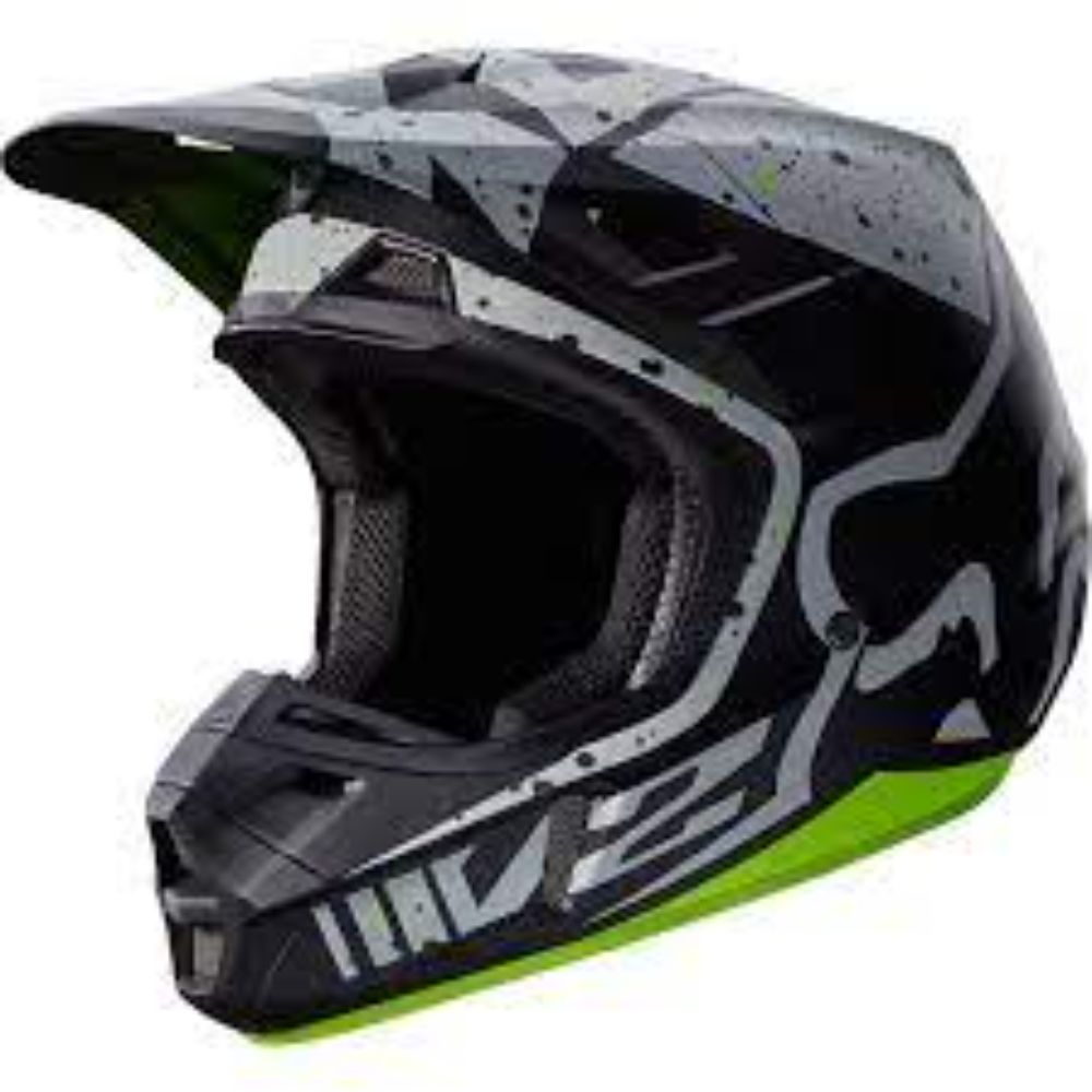 Casco para Hombre FOX V2 V2 NIRV HELMET, ECE GRY/YLW