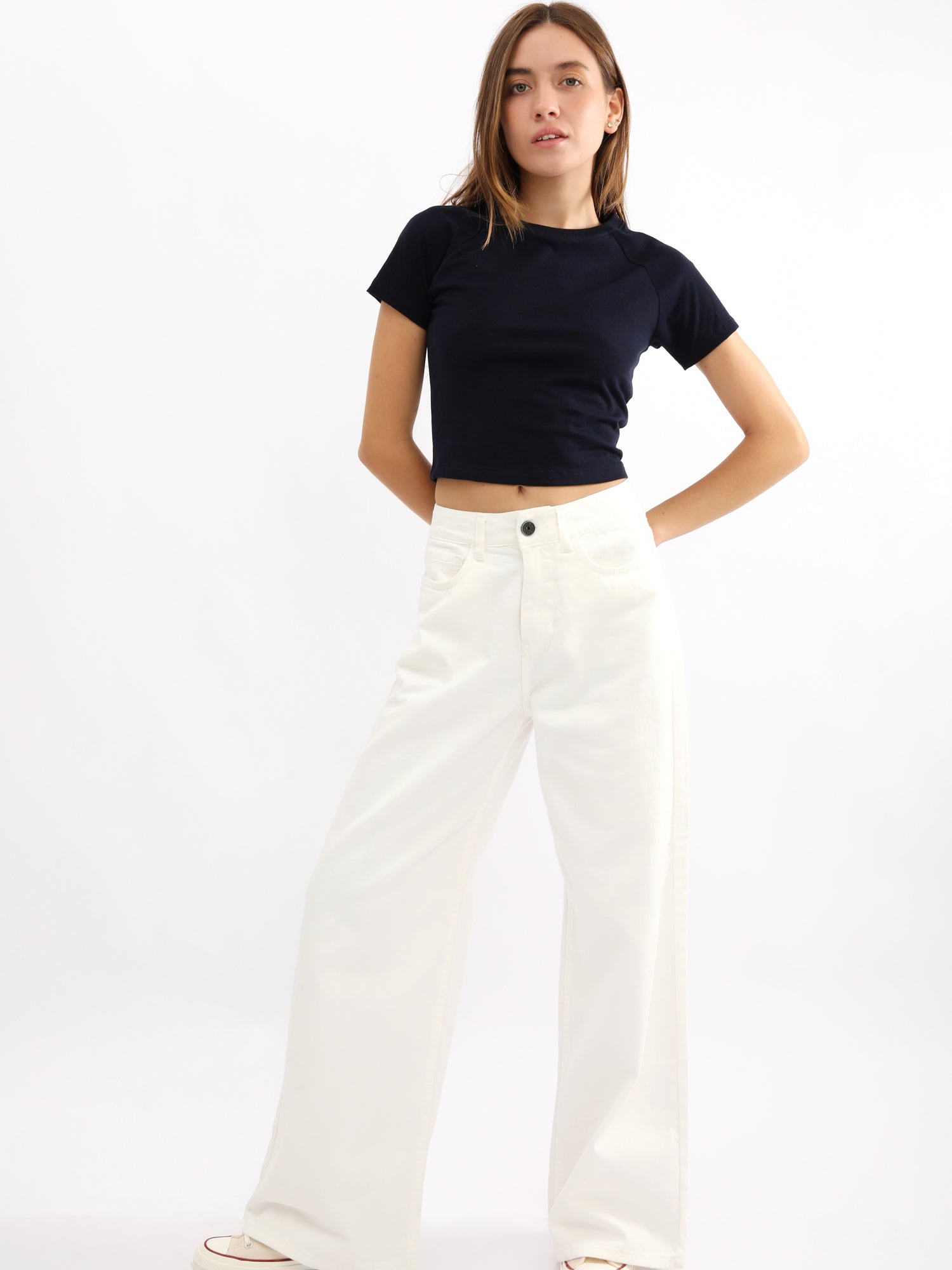 Polo para Mujer DVK CROP BASIC TEE AZL
