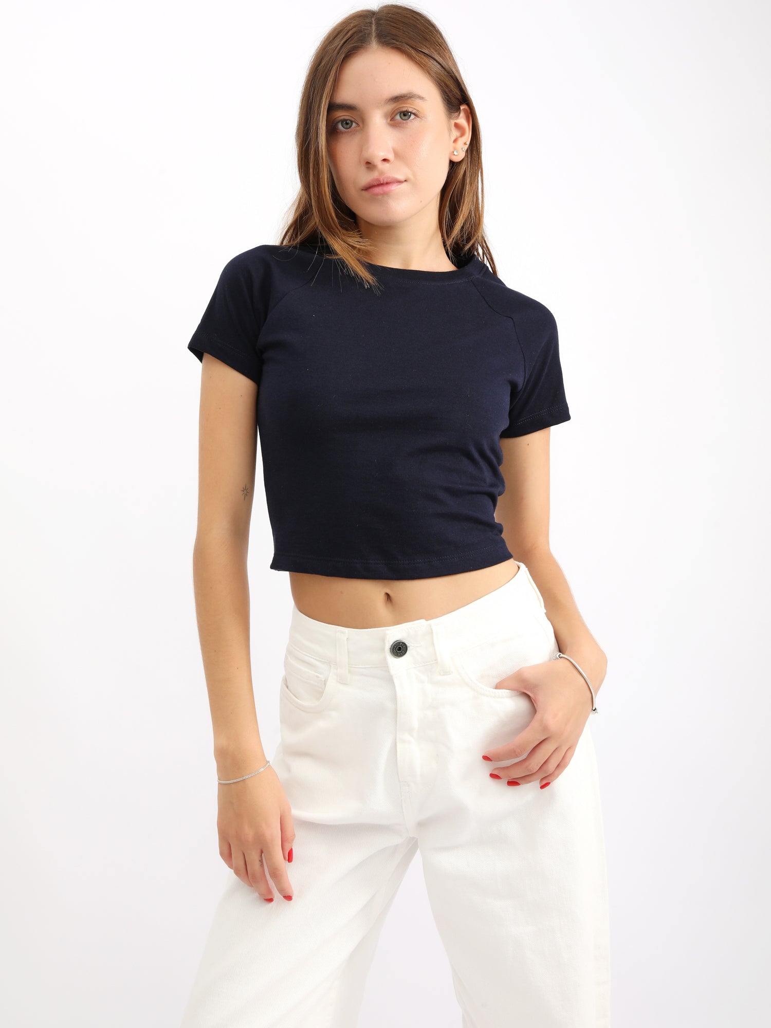 Polo para Mujer DVK CROP BASIC TEE AZL
