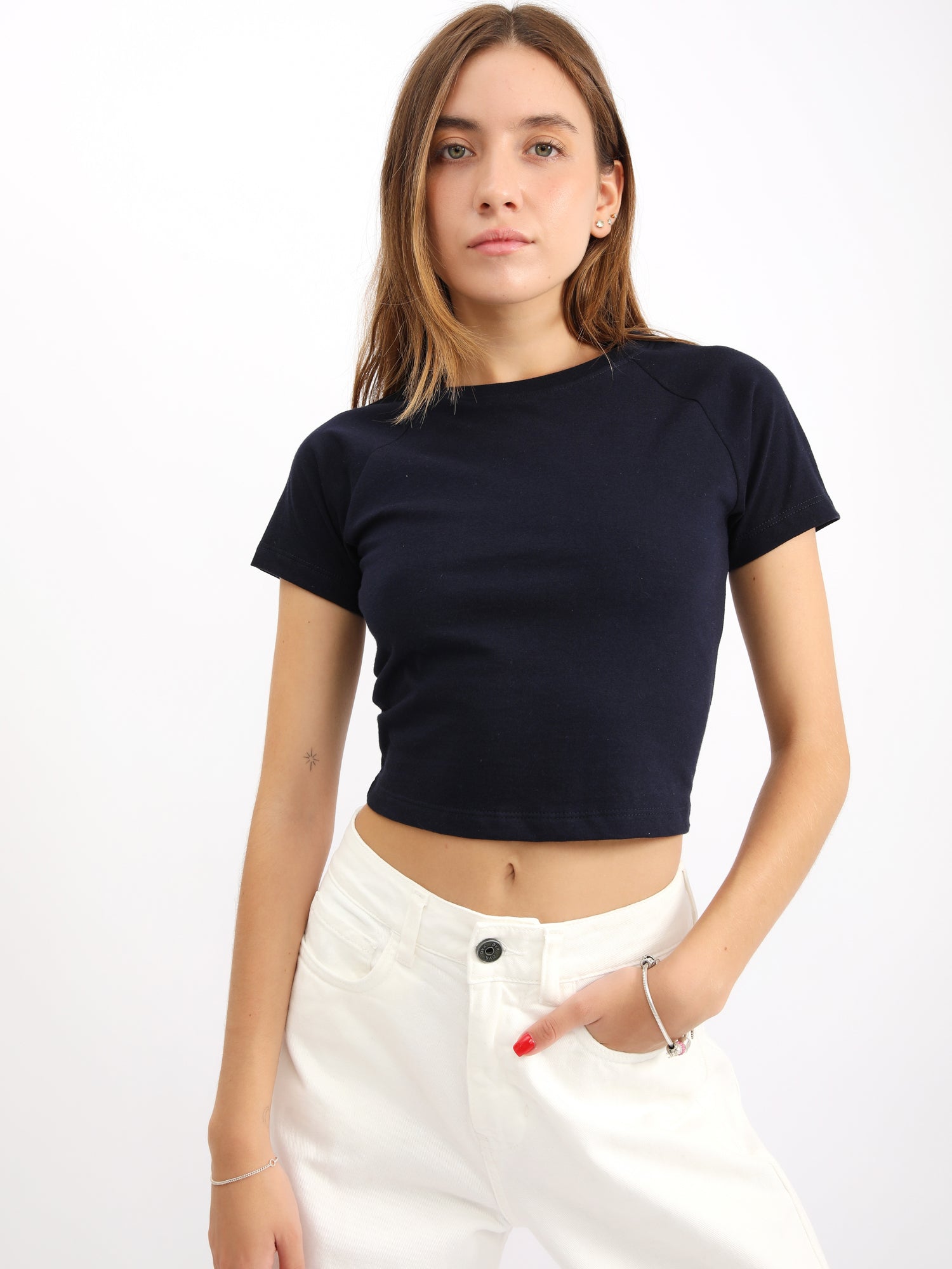 Polo para Mujer DVK CROP BASIC TEE AZL