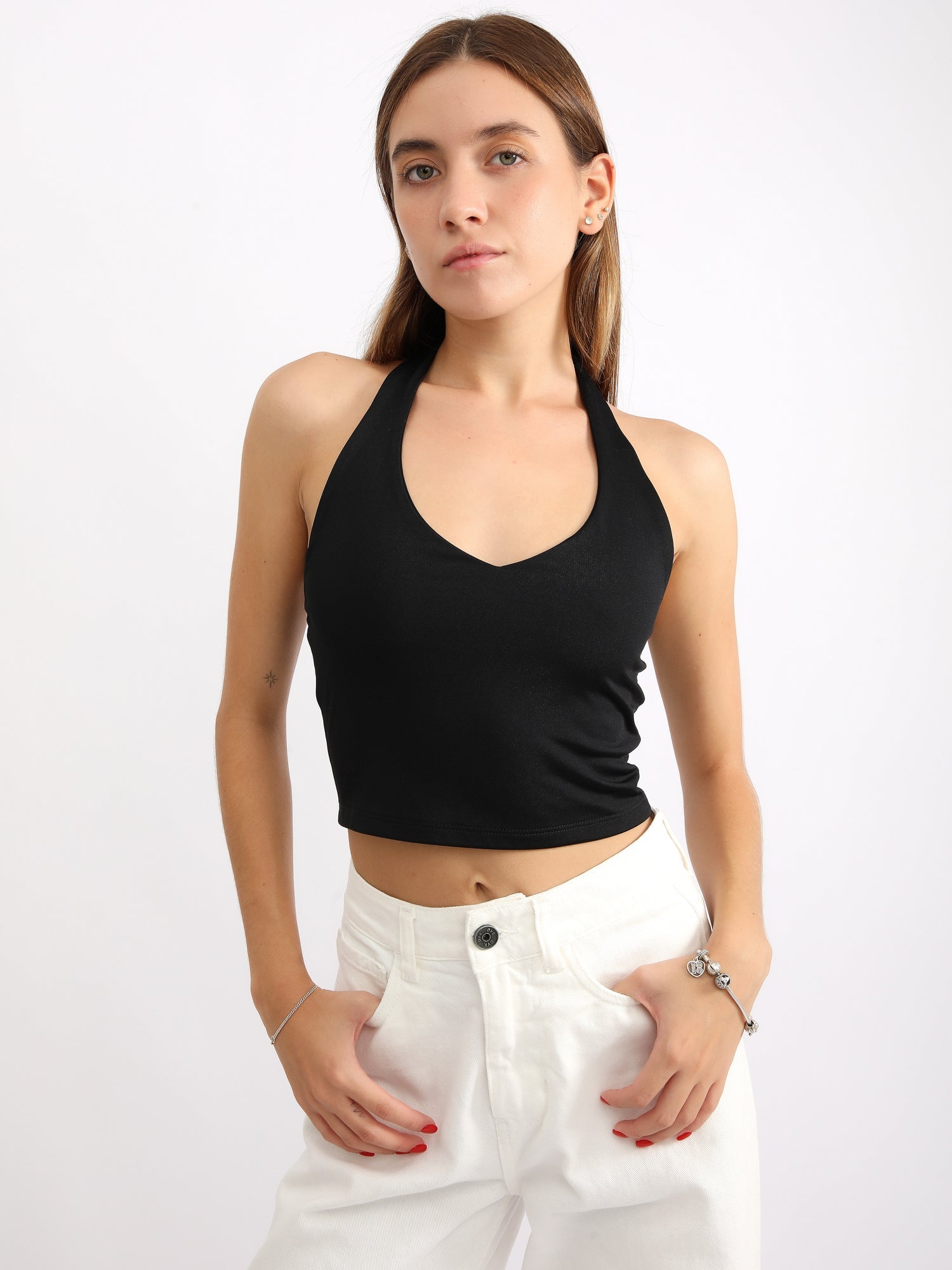 Top para Mujer DVK NAKED BACK V-NECK TOP NGR DVK
