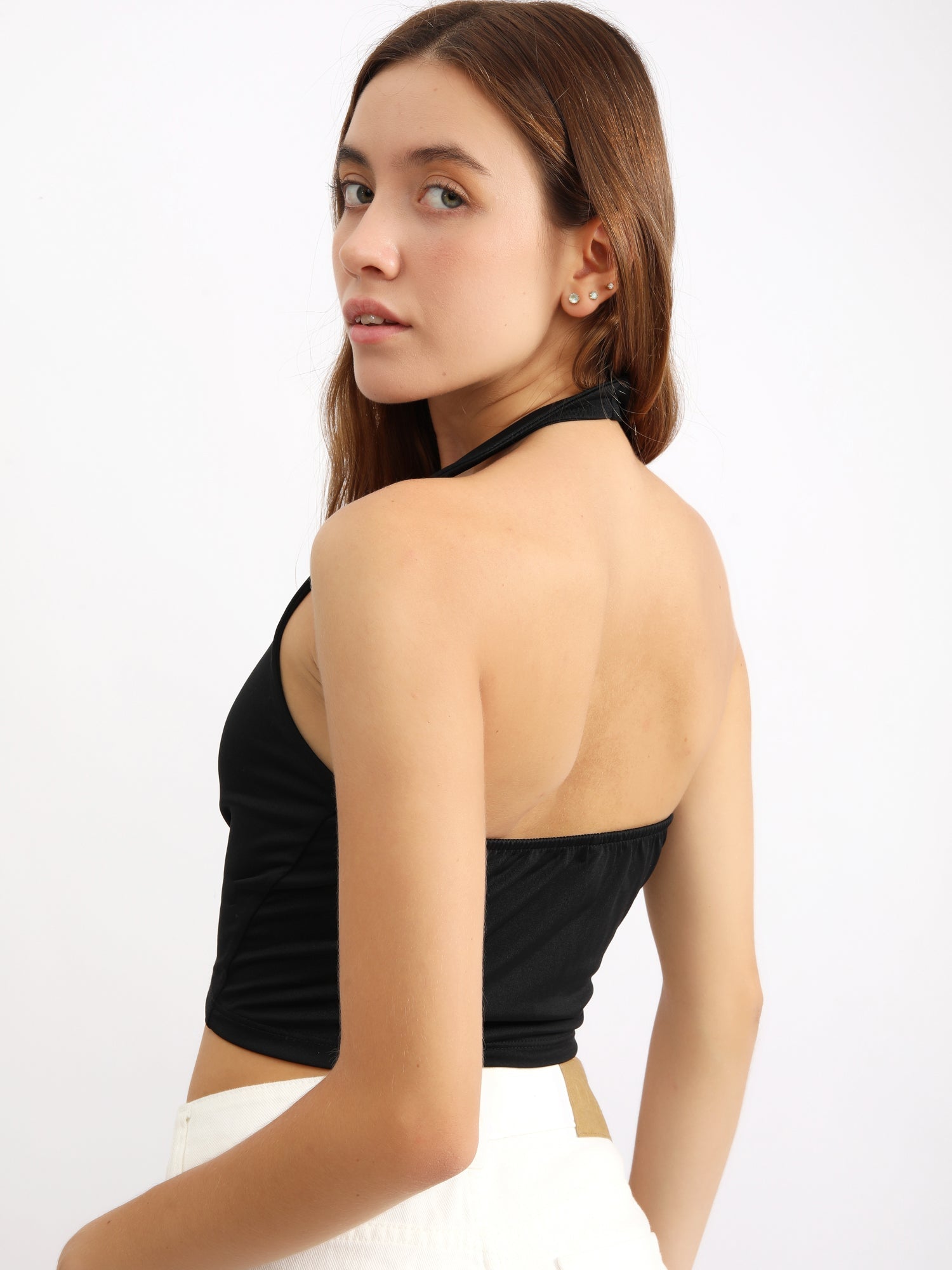 Top para Mujer DVK NAKED BACK V-NECK TOP NGR DVK