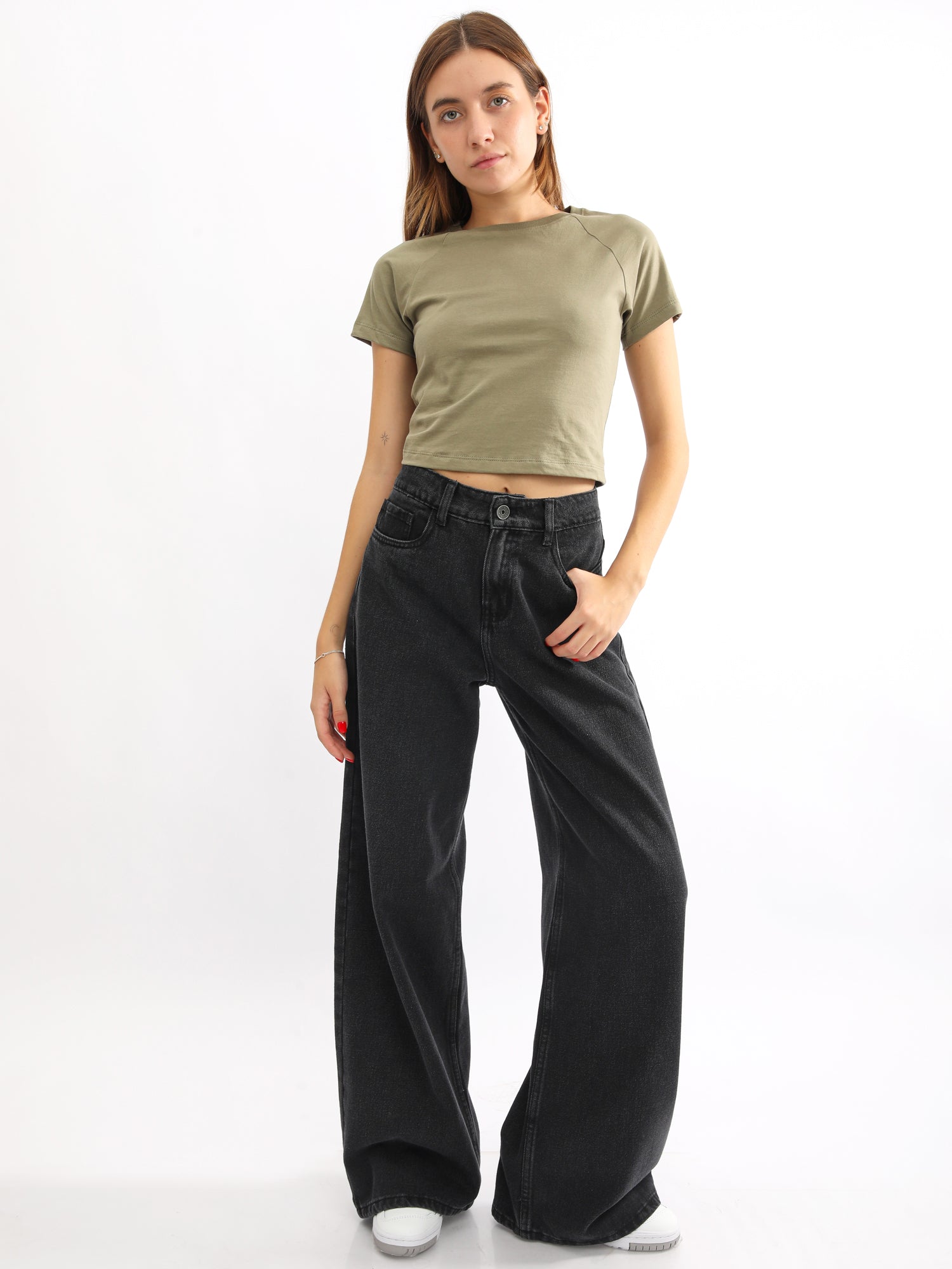 Polo para Mujer DVK CROP BASIC TEE VRD