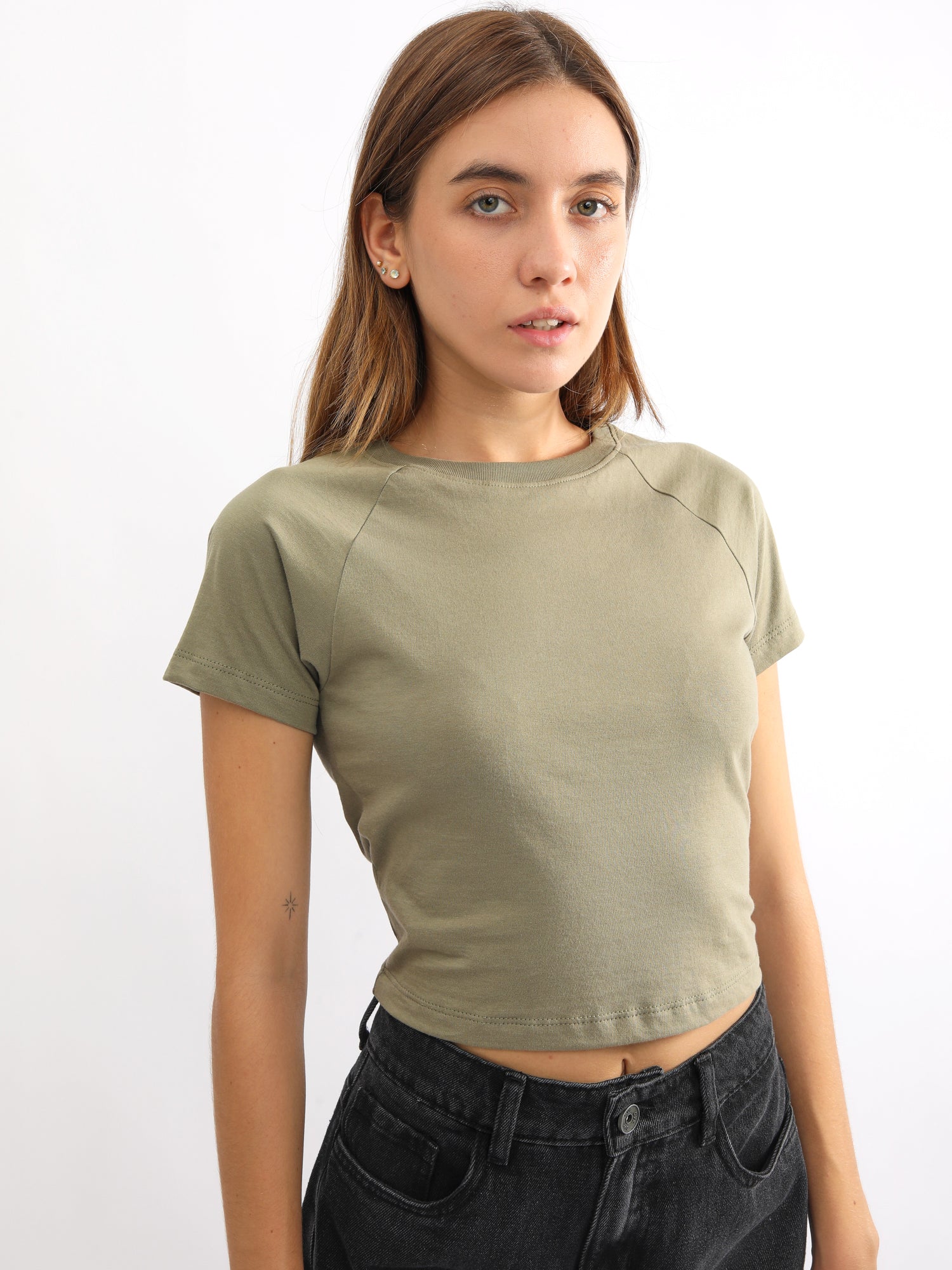 Polo para Mujer DVK CROP BASIC TEE VRD