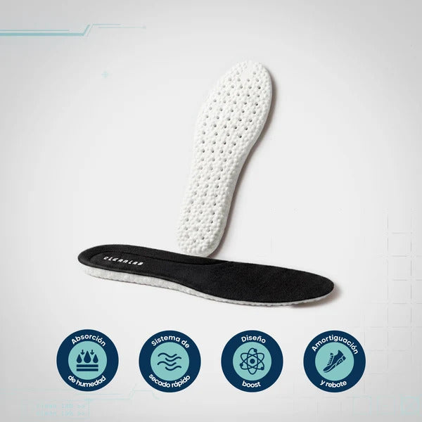Plantillas Premium S (35-40) - Amortiguación para uso diario y deporte CLEAN LAB