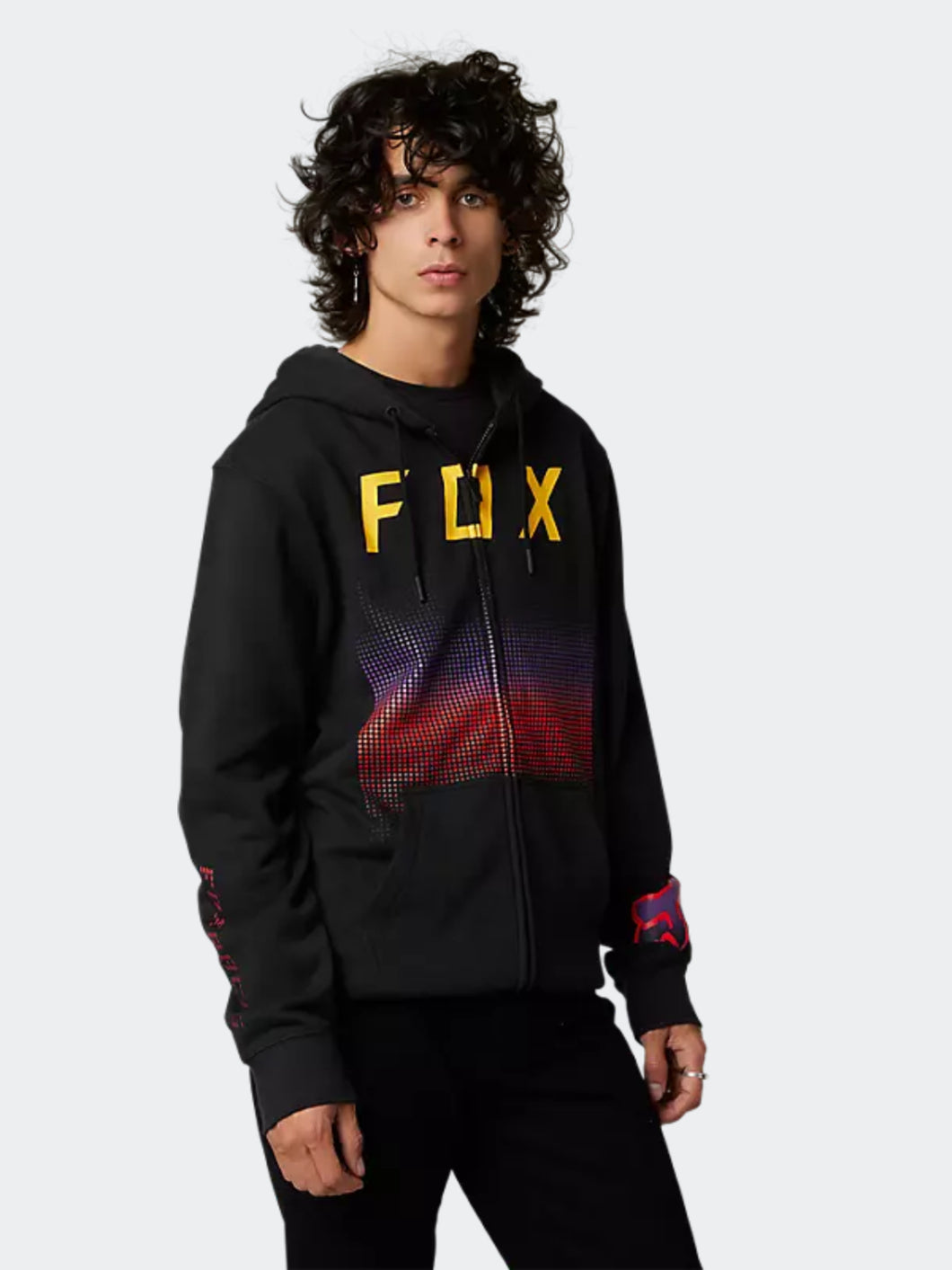 Polera para Hombre FOX CON ZIP FGMNT ZIP FLEECE [HTR GRAPH] 001