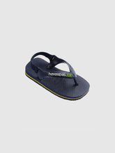 Cargar imagen en el visor de la galería, Sandalias para Niña HAVAIANAS FLIP FLOP N.B. BRASIL LOGO FC 3587 1 a 4 años
