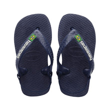 Cargar imagen en el visor de la galería, Sandalias para Niña HAVAIANAS FLIP FLOP N.B. BRASIL LOGO FC 3587 1 a 4 años
