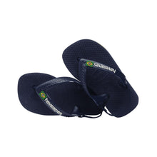 Cargar imagen en el visor de la galería, Sandalias para Niña HAVAIANAS FLIP FLOP N.B. BRASIL LOGO FC 3587 1 a 4 años
