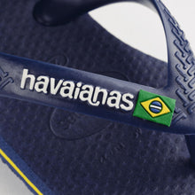 Cargar imagen en el visor de la galería, Sandalias para Niña HAVAIANAS FLIP FLOP N.B. BRASIL LOGO FC 3587 1 a 4 años
