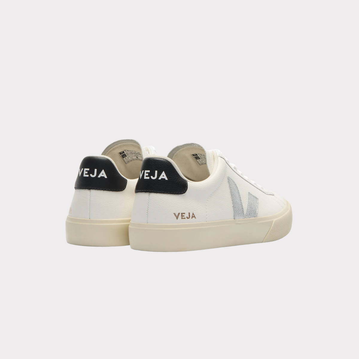 Zapatillas Veja Campo Plateado para Mujer