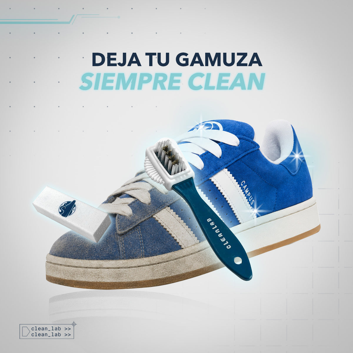 Kit de Gamuza Premium - Limpiador en seco para gamuza y nobuck CLEAN LAB