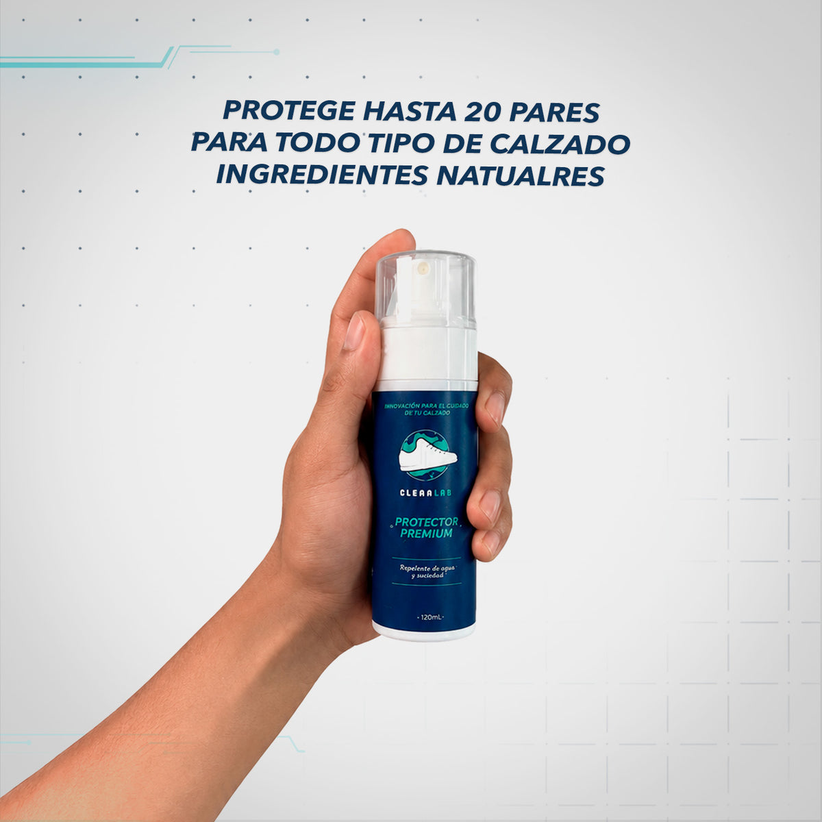 Protector Premium - Spray impermeabilizante para zapatillas CLEAN LAB