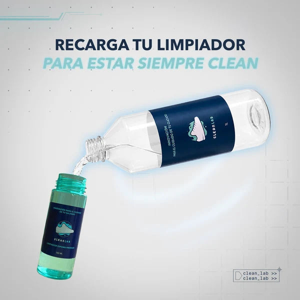 Limpiador Premium 1 litro - Botella refill de recarga Rinde 400 Limpiezas