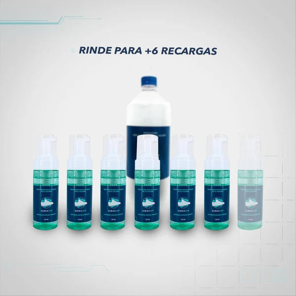 Limpiador Premium 1 litro - Botella refill de recarga Rinde 400 Limpiezas