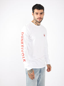 Polo para Hombre Dunkelvolk CLASSIC NEW LOGO ARMS LS WHT