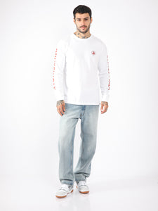 Polo para Hombre Dunkelvolk CLASSIC NEW LOGO ARMS LS WHT