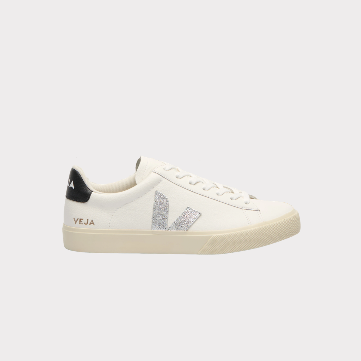 Zapatillas Veja Campo Plateado para Mujer