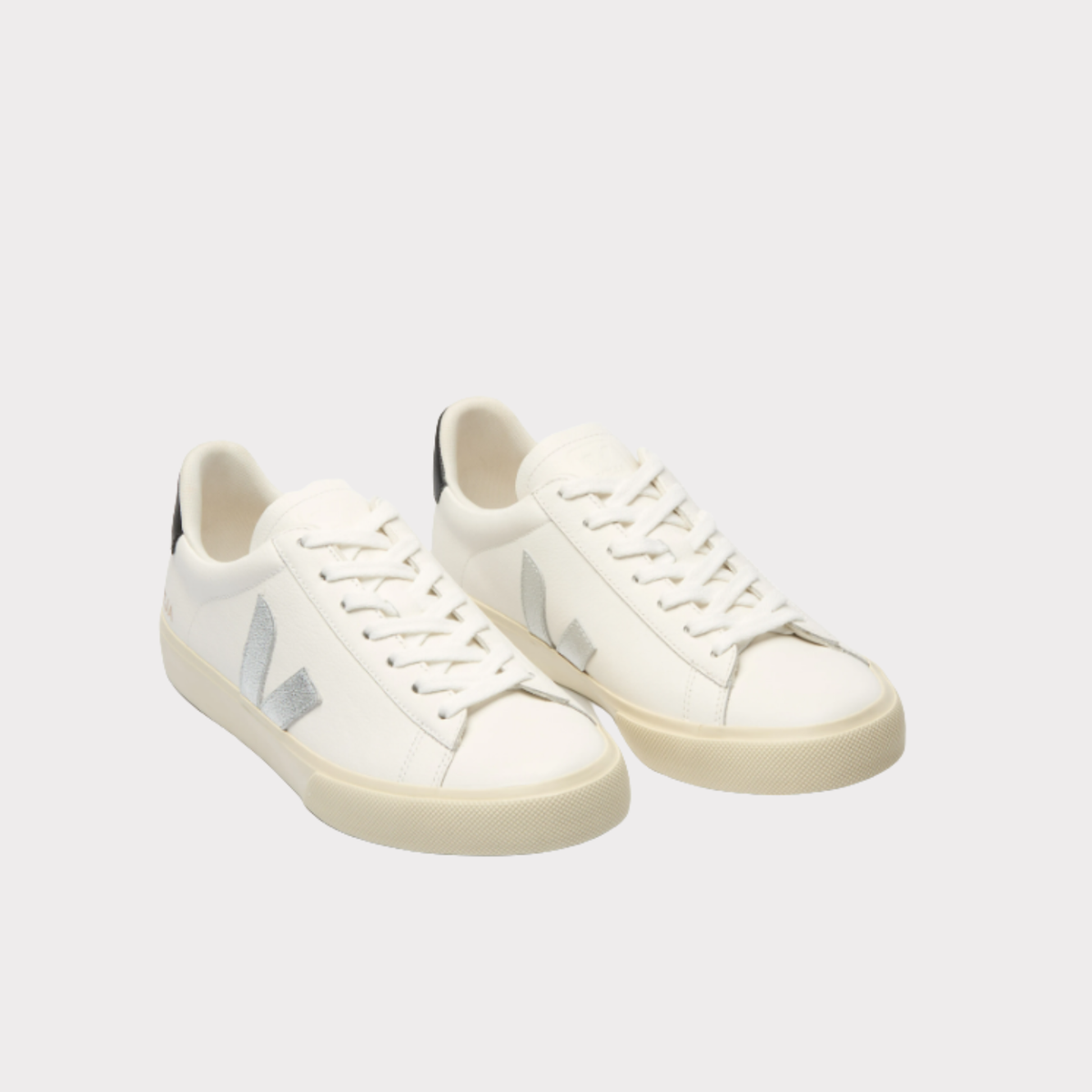 Zapatillas Veja Campo Plateado para Mujer