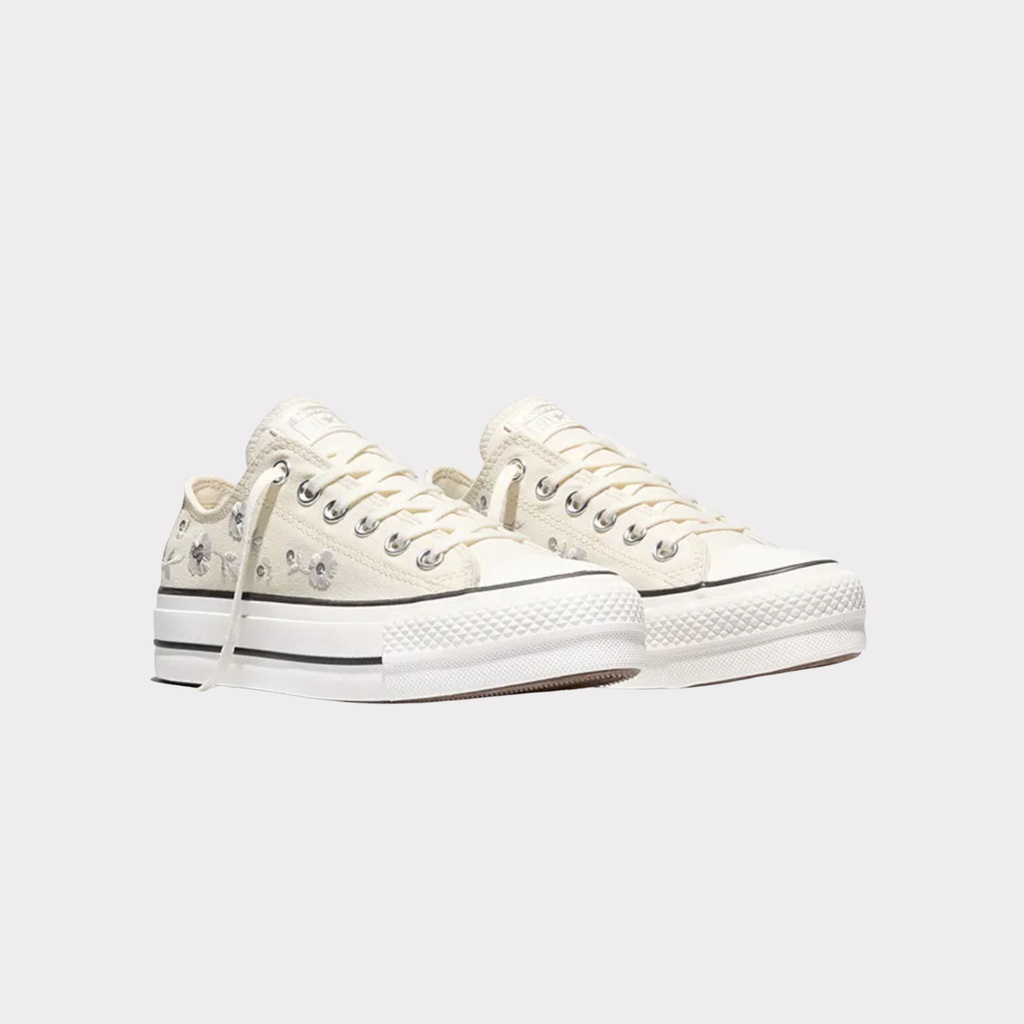 Zapatillas Converse CT AS Lift Platform Sequin Flowers Blanco para Mujer