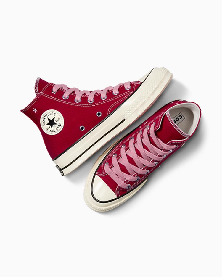 Zapatillas Unisex CONVERSE A12204C-W Chuck 70 Embroidered Stars RED