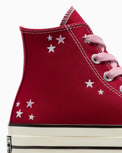 Zapatillas para Mujer CONVERSE A12204C-W Chuck 70 Embroidered Stars RED