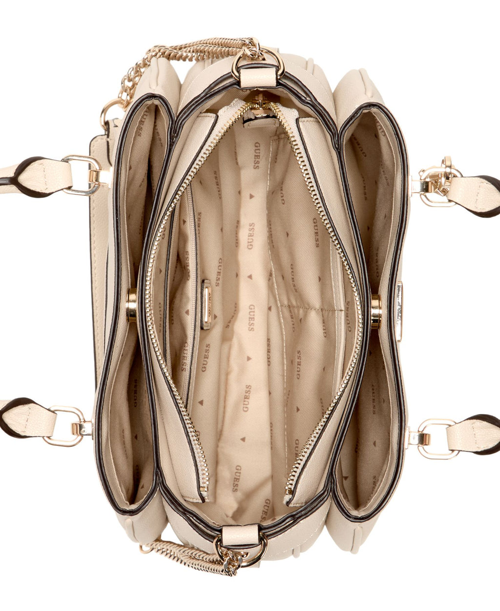 Bolso para Mujer GUESS FEDORA SHOULDER SATCHEL Blanco hueso