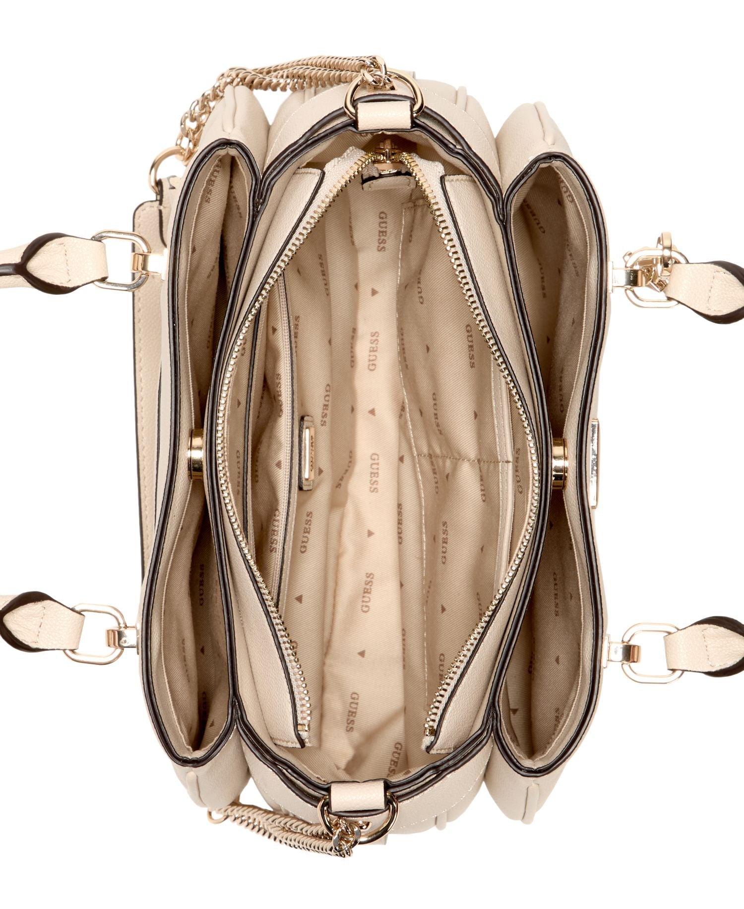 Bolso para Mujer GUESS FEDORA SHOULDER SATCHEL Blanco hueso GUESS