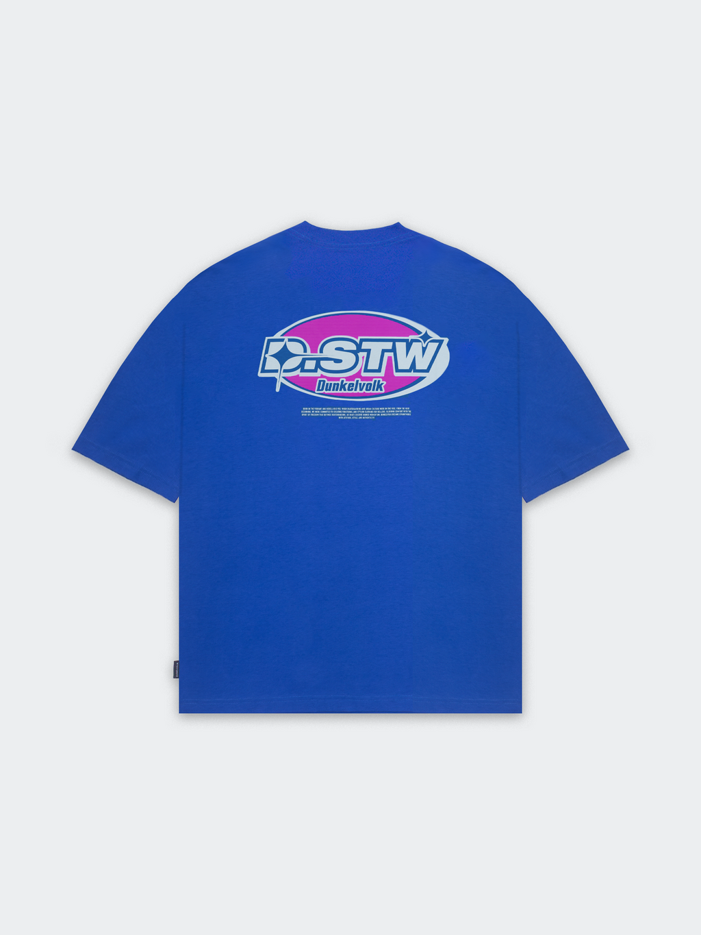 Polo Oversize para Hombre DUNKELVOLK BUBBLE GUM Azul