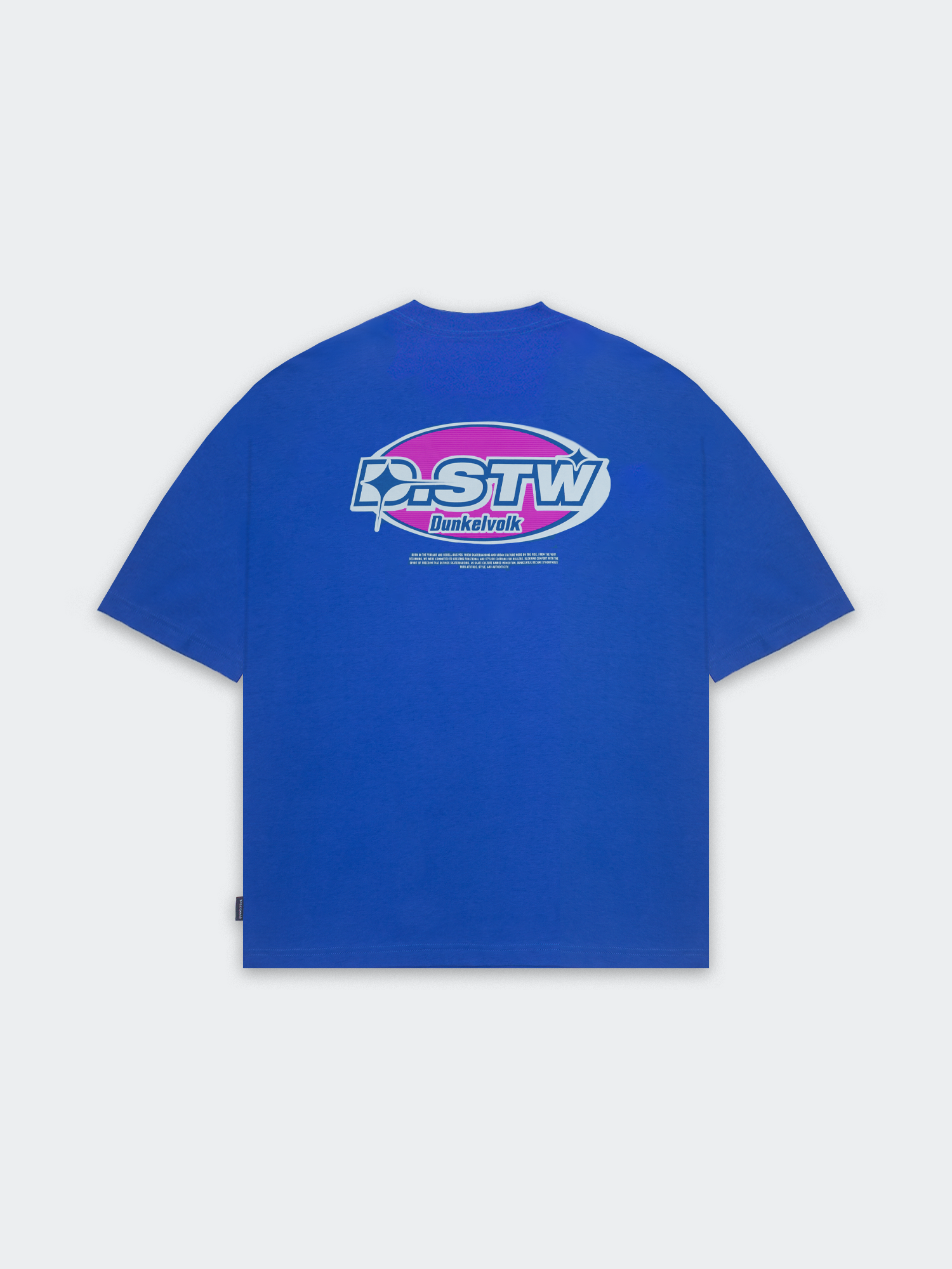 Polo Oversize para Hombre DUNKELVOLK BUBBLE GUM Azul