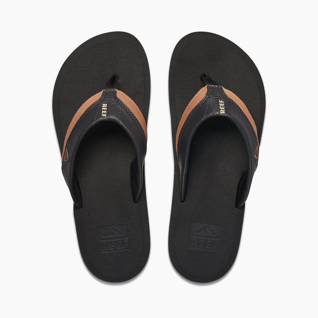 Sandalias para Hombre REEF BEACH CUSHION DAWN BLACK/TAN BLT