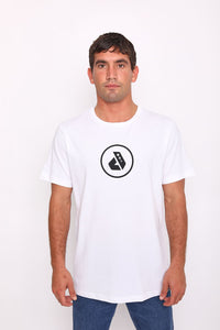 Polo para Hombre DUNKELVOLK LOGO CIRCLE LOGO WHT