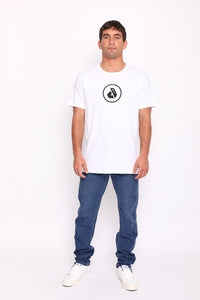 Polo para Hombre DUNKELVOLK LOGO CIRCLE LOGO WHT