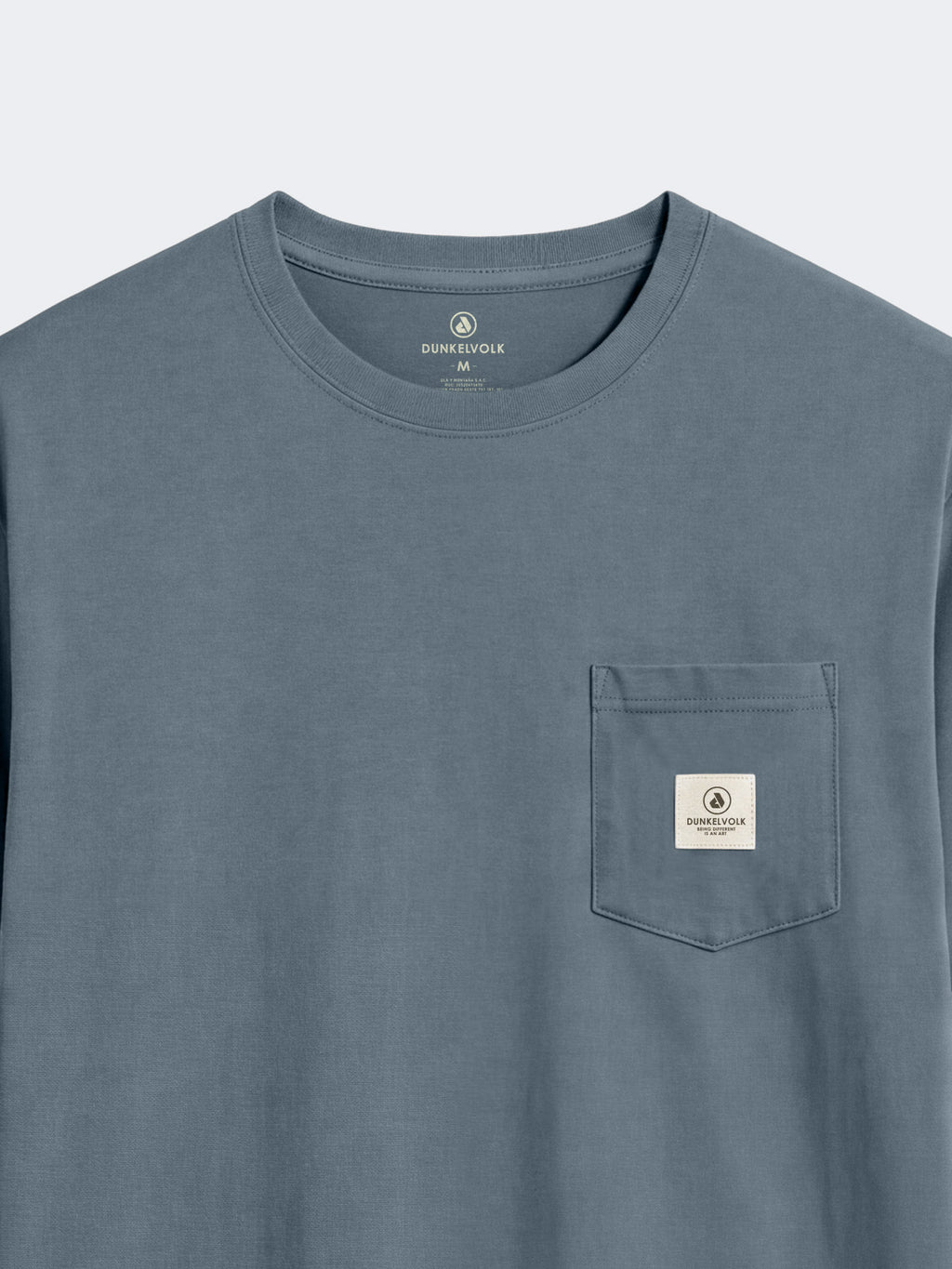 Polo Dunkelvolk Pocket Patch Acero, Hombre