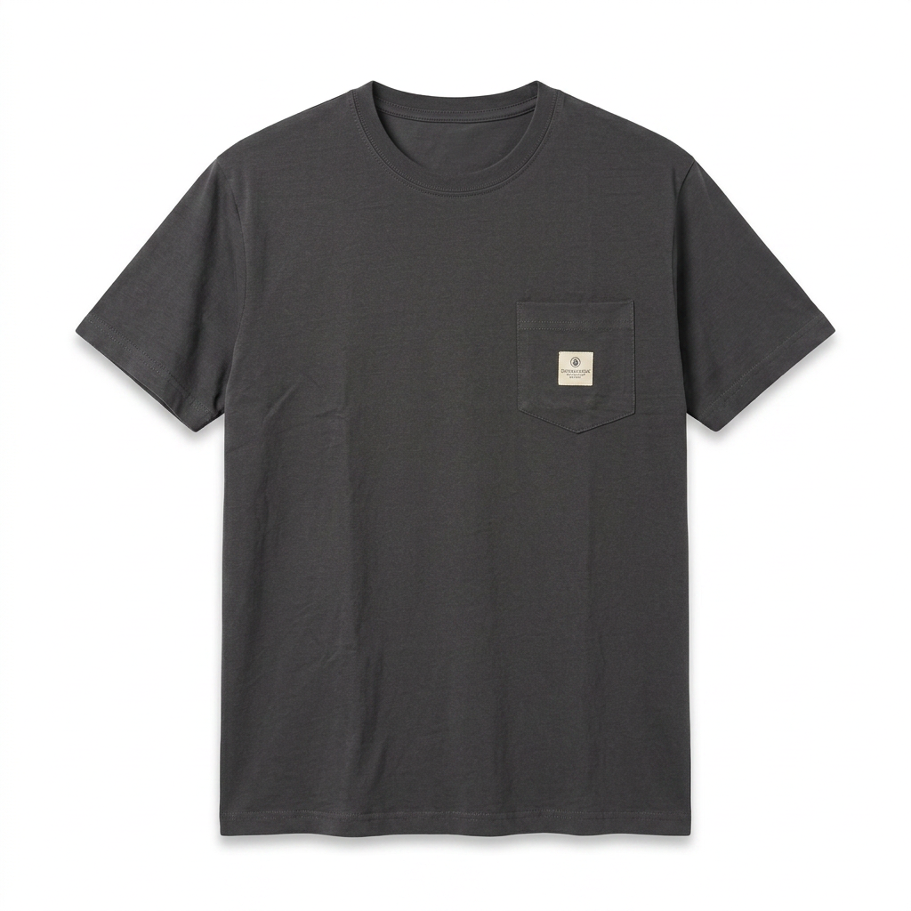 Polo Dunkelvolk Pocket Patch Negro, Hombre