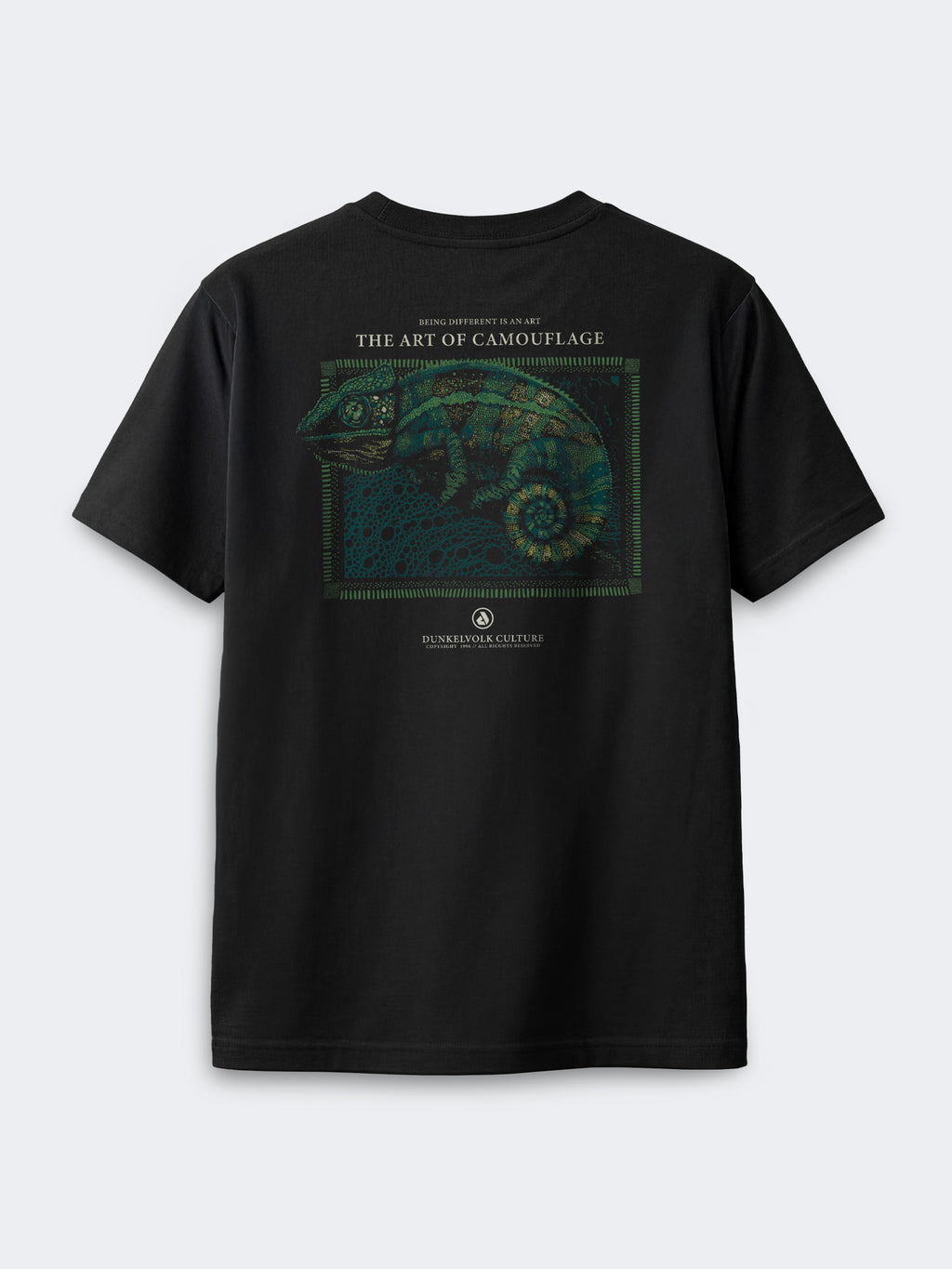 Polo Dunkelvolk Chameleon Negro, Hombre