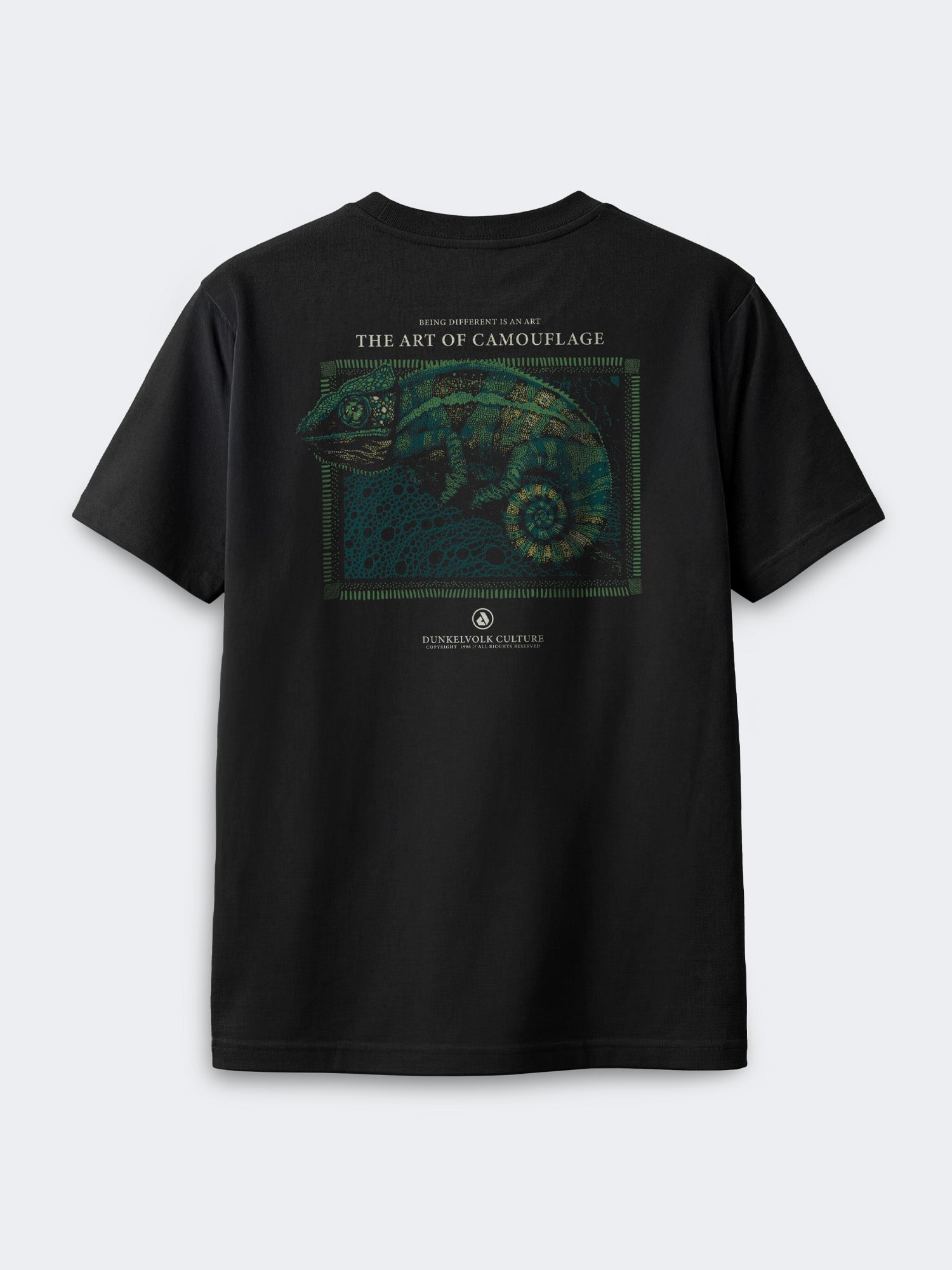 Polo Dunkelvolk Chameleon Negro, Hombre