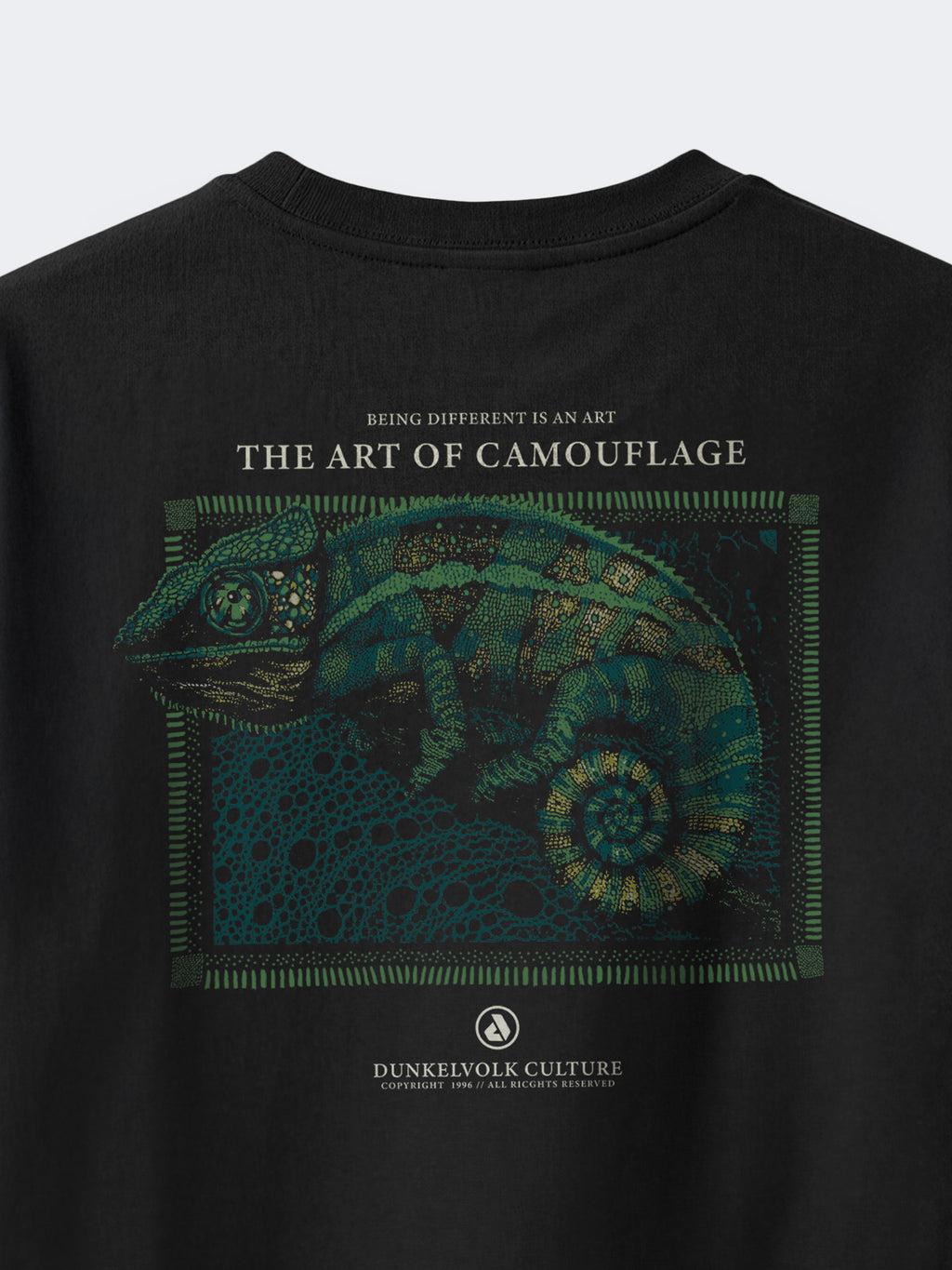 Polo Dunkelvolk Chameleon Negro, Hombre