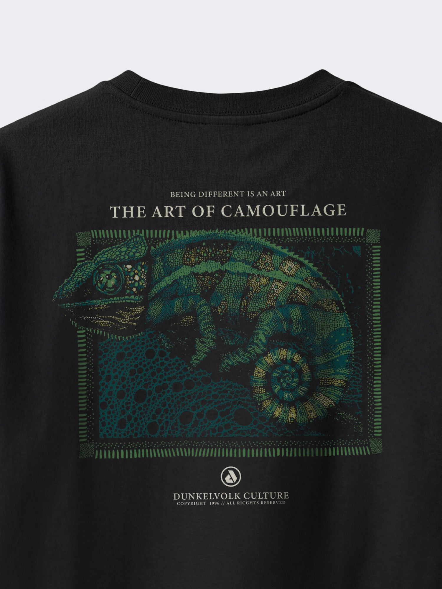 Polo Dunkelvolk Chameleon Negro, Hombre