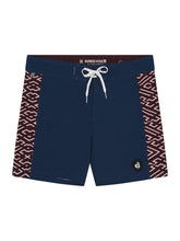 Cargar imagen en el visor de la galería, Ropa de Baño para Hombre DUNKELVOLK BOARDSHORT LABERINTO 16&quot; NAVY
