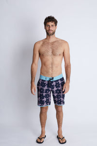 Ropa de Baño para Hombre DUNKELVOLK BOARDSHORT FLOWER VICKY 16" BLKP