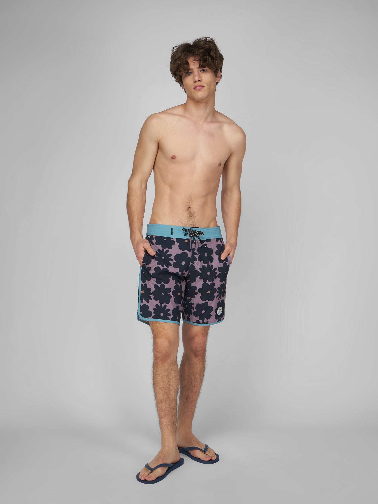 Ropa de Baño para Hombre DUNKELVOLK BOARDSHORT FLOWER VICKY 16" BLKP DUNKELVOLK