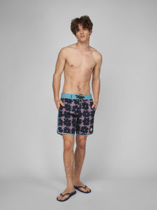 Ropa de Baño para Hombre DUNKELVOLK BOARDSHORT FLOWER VICKY 16" BLKP